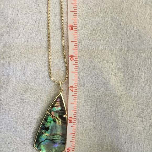 Kendra Scott Abalone shell necklace and earring set, 32-inch chain - Picture 5 of 7